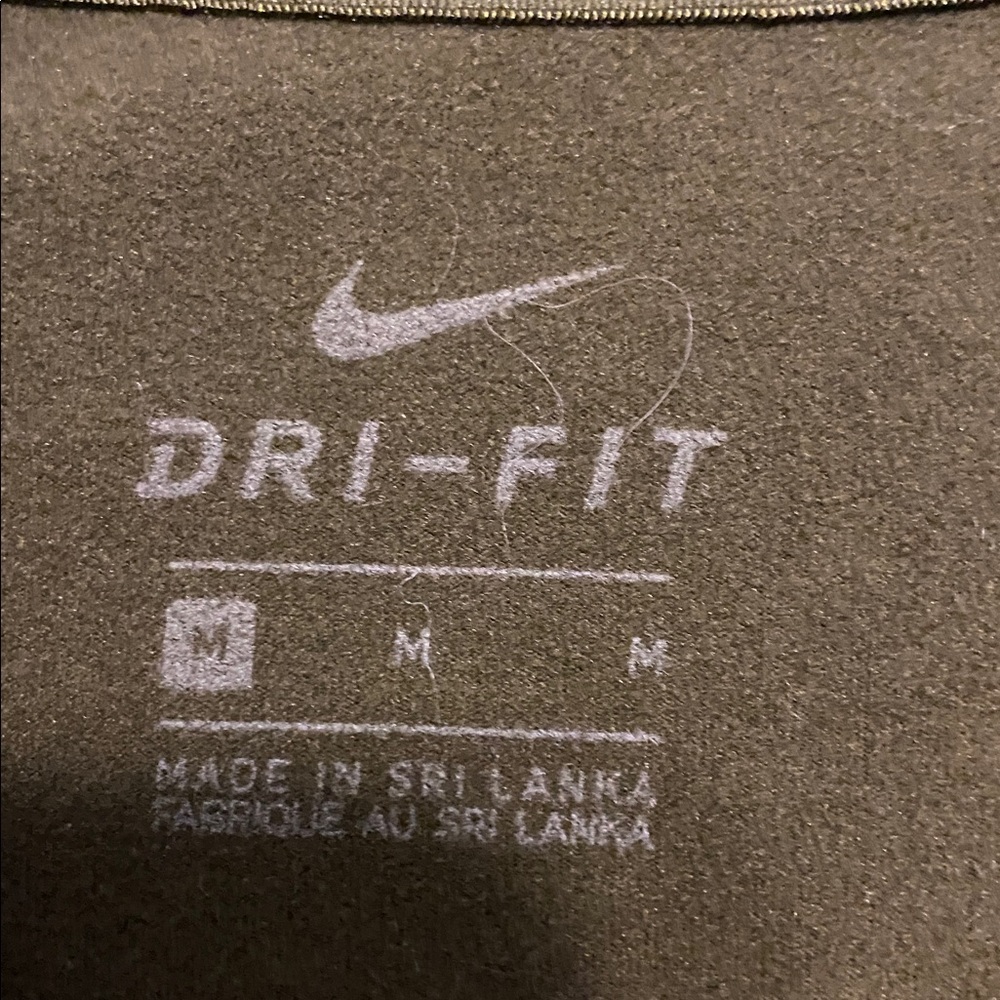 Nike Dark Green Patterned Pullover, Nice Condition - image 3